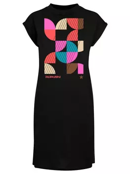 Короткое платье F4NT4STIC T-Shirt Kleid Abstrakt DRESS, черный