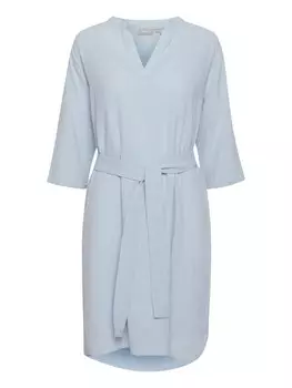 Короткое платье Fransa Blusenkleid FRALSLUB 4 Dress - 20609300 Blusenkleid aus Leinenmix, синий