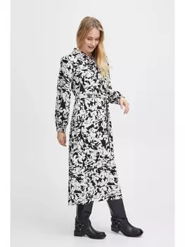 Короткое платье Fransa Blusenkleid FRCINA DR 1 - 20612464 Langarmkleid mit Knopfleiste, белый