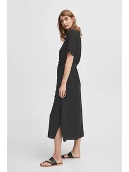 Короткое платье Fransa Blusenkleid FRHOT DR 2 - 20612912 Langes Kleid mit Bindeband, черный