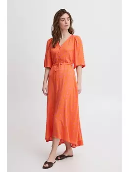 Короткое платье Fransa Blusenkleid FRNEMMA DR 2 - 20611895 Langes Kleid mit Knopfleiste, розовый