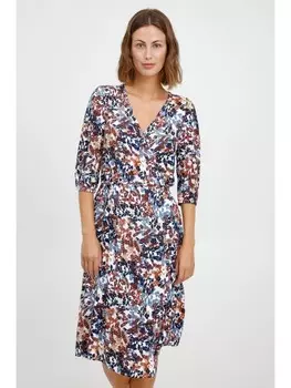 Короткое платье Fransa Druckkleid FRCAHAVIS 5 Dress - 20609647 Feminines Kleid mit All-Over-Muster, белый