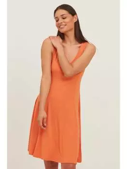 Короткое платье Fransa Jerseykleid FRAMDOT 3 Dress - 20609229 Sommerkleid mit Print, оранжевый