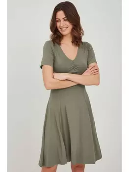 Короткое платье Fransa Jerseykleid FRAMDOT 5 Dress - 20609231 Sommerkleid, зеленый