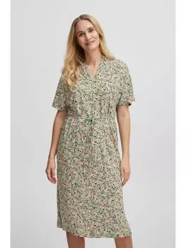 Короткое платье Fransa Jerseykleid FRFEDOT DR 6 - 20611925 Kurzarm Kleid mit Bindeband, красочный