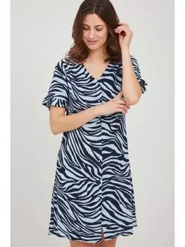 Короткое платье Fransa Sommerkleid FRALZEBRA 2 Dress - 20609271 Sommerkleid, синий