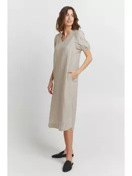 Короткое платье Fransa Sommerkleid FRLINEN DR 1 - 20610525 Kleid aus Leinenmix, натуральный
