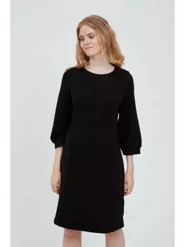 Короткое платье Fransa Sweatkleid FRBECARDI 2 Dress - 20609585 Modisches Kleid mit Struktur-Optik, черный