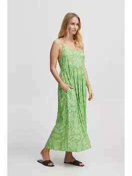 Короткое платье Fransa Trgerkleid FRFUN DR 2 - 20612088 Langes Kleid mit Muster, зеленый