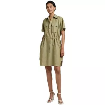 Короткое платье G-Star Millery Pockets Short Sleeve, зеленый