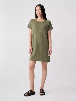 Короткое платье GAP, хаки
