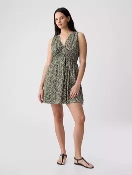 Короткое платье GAP, хаки