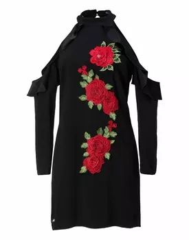 Короткое платье "Грация Роу" PHILIPP PLEIN, черный