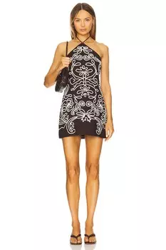 Короткое платье Hemant And Nandita, brown