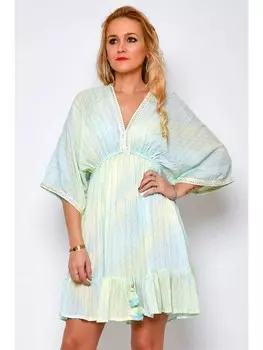 Короткое платье HHG, цвет hellblau/gelb