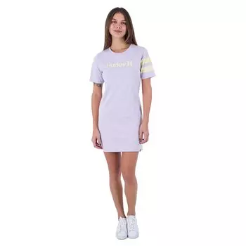 Короткое платье Hurley Oceancare One&Only Short Sleeve, фиолетовый