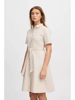 Короткое платье ICHI A Linien, коричневый