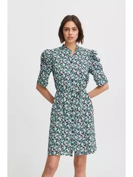 Короткое платье ICHI A Linien, синий