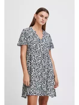 Короткое платье ICHI Blusen, синий