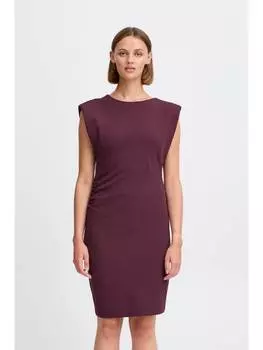 Короткое платье ICHI, цвет jerseykleid ihmitine short dr 20122237 elegantes jerseykleid mit v-ausschnitt in