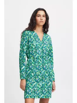 Короткое платье ICHI Jersey, красочный