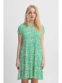 Короткое платье ICHI Jerseykleid IHLISA DR19 - 20118420 Modisches Jerseykleid, зеленый