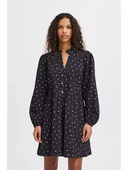 Короткое платье ICHI Midi, черный