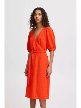 Короткое платье ICHI Sommer, красный