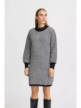 Короткое платье ICHI Strick, черный