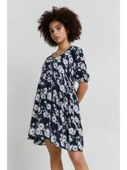 Короткое платье ICHI, темно-синий