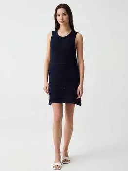 Короткое платье из хлопка, цвет dark blue