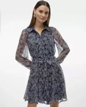Короткое платье из воздушной ткани Vero Moda, мультиколор