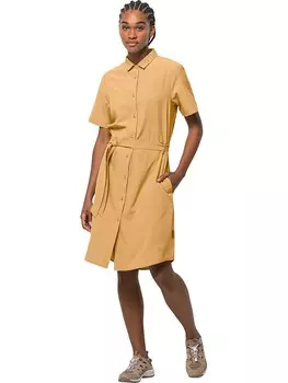 Короткое платье Jack Wolfskin Kleid Holiday, желтый