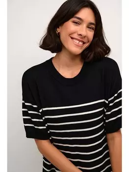 Короткое платье Kaffe, черный/белый