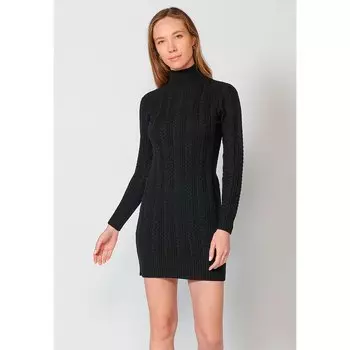 Короткое платье Koroshi 2322VS24 Long Sleeve, черный