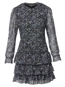 Короткое платье KOROSHI Kleid mit langen rmeln, черный