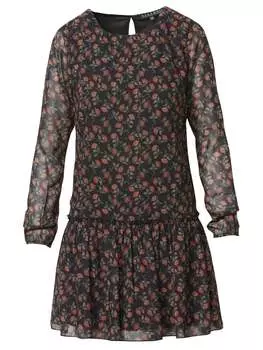 Короткое платье KOROSHI Kleid mit langen rmeln, черный