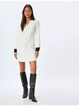 Короткое платье KOTON Kleid, цвет Grauwei