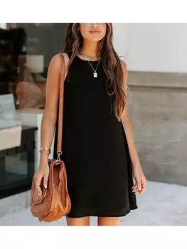 Короткое платье LA Angels, черный