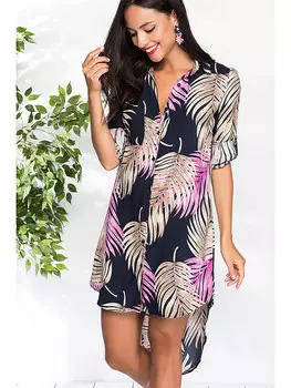 Короткое платье LA Angels, цвет dunkelblau/gold/lila