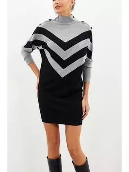 Короткое платье LA Angels, цвет grau/schwarz