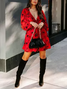 Короткое платье LA Angels, цвет rot/schwarz