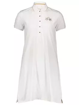 Короткое платье La Martina Polo, белый