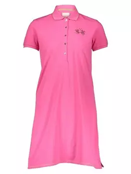 Короткое платье La Martina Polo, розовый
