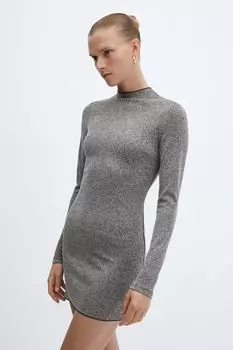 Короткое платье Лариса Mango, серый