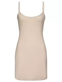 Короткое платье LASCANA Unterkleid, бежевый