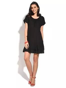 Короткое платье Le Jardin du Lin Leinen, черный