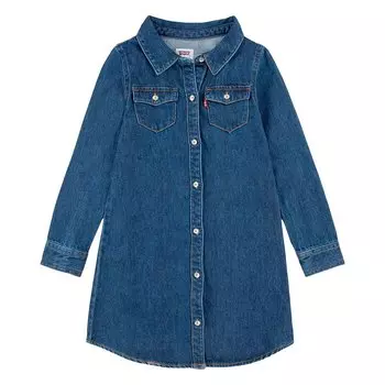 Короткое платье Levi's 1EJ350-BH5 Western Shirt, синий