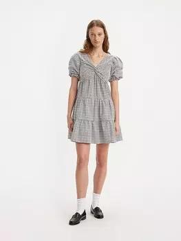 Короткое платье Levis, черный/белый