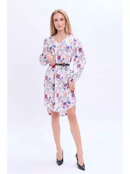 Короткое платье Marks & Spencer, цвет creme/blau/rosa